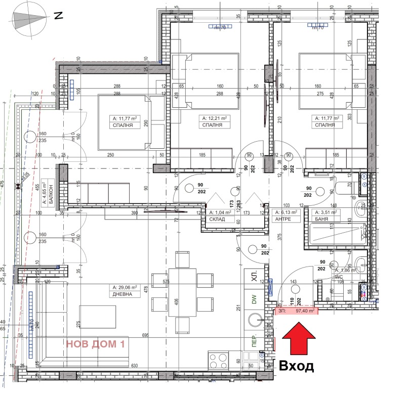 Продава  4-стаен град София , Слатина , 111 кв.м | 71497150 - изображение [2]