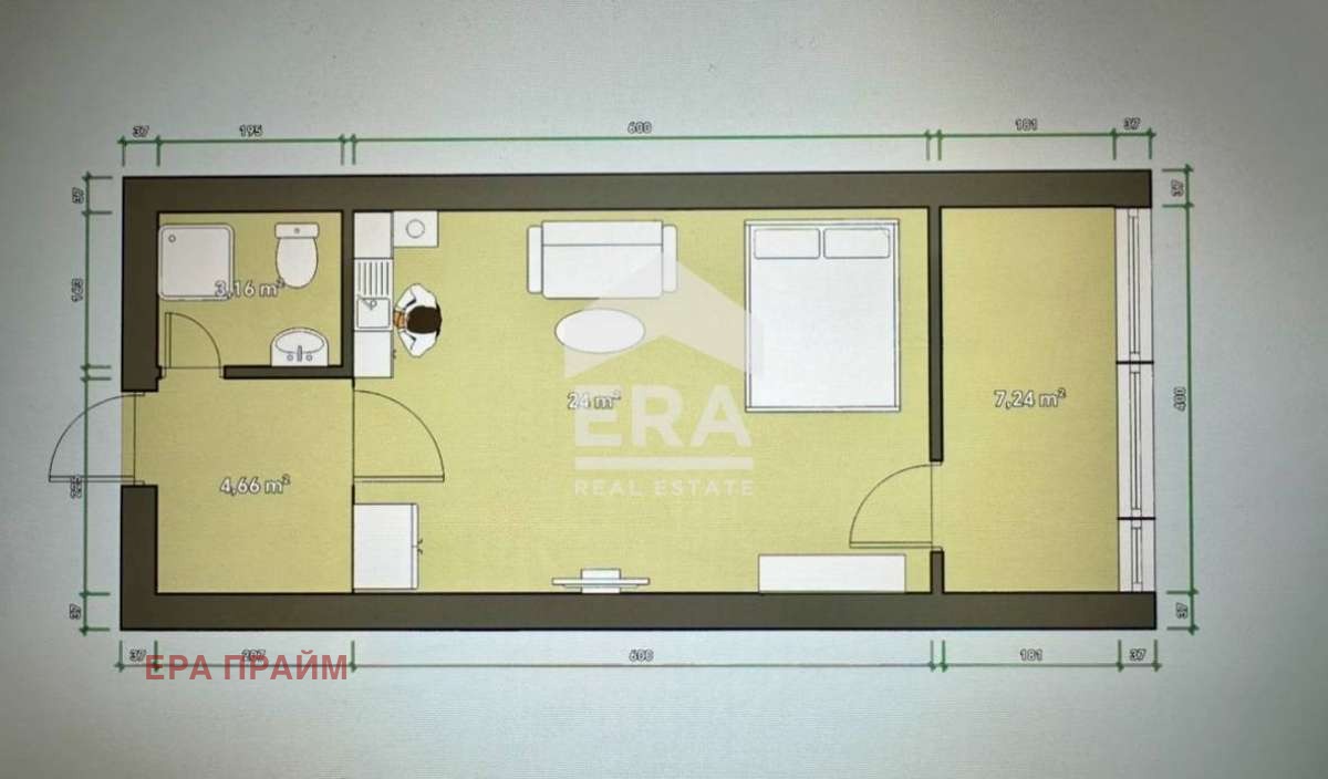 Продава 1-СТАЕН, гр. Варна, Център, снимка 8 - Апартаменти - 53715839