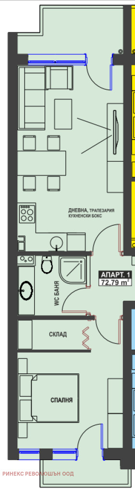Продажба на двустайни апартаменти в град Бургас — страница 7 - изображение 2 