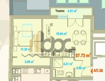 Продава 2-СТАЕН, гр. София, Зона Б-19, снимка 3 - Апартаменти - 54110710