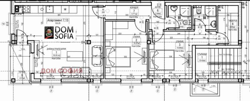 Продава 3-СТАЕН, гр. София, м-т Гърдова глава, снимка 8 - Aпартаменти - 47295244