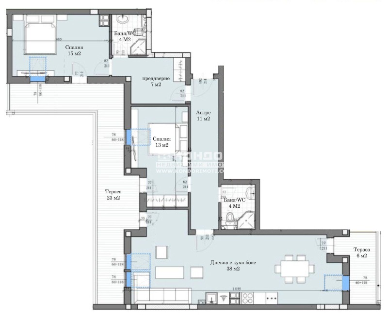 Na prodej  2 ložnice Plovdiv , Zapaden , 159 m2 | 97677618 - obraz [4]