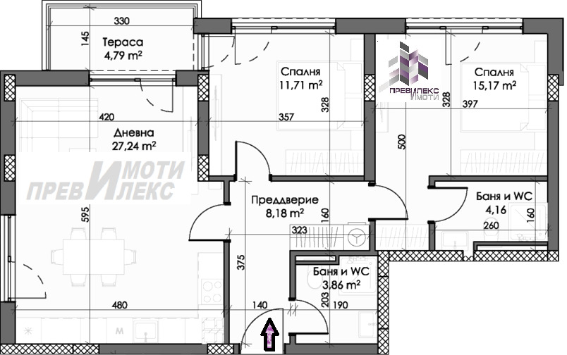 Продава 3-СТАЕН, гр. Пловдив, Каменица 2