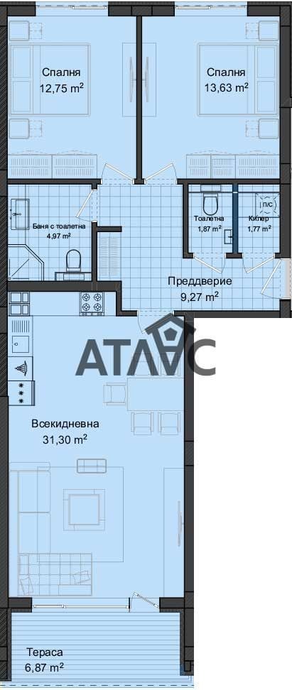 Продава 3-СТАЕН, гр. Пловдив, Гагарин, снимка 4 - Апартаменти - 54937303