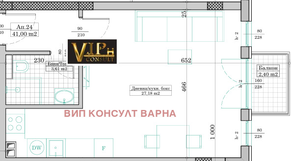 For Sale  Studio Varna , Levski 1 , 50 sq.m | 41102968