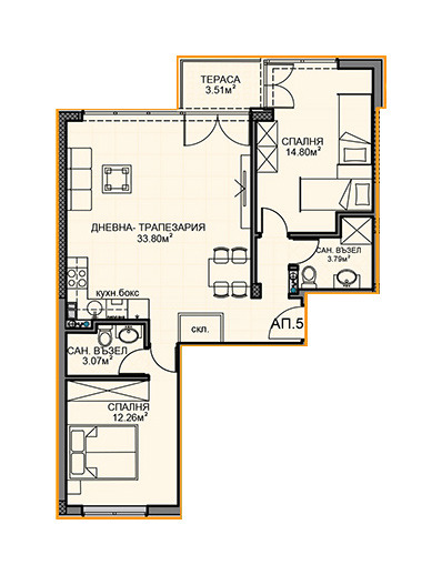 À venda  2 quartos Sofia , Obelia 2 , 98 m² | 34503215 - imagem [2]