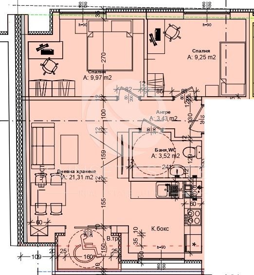 Продава  3-стаен град Бургас , Зорница , 82 кв.м | 81004694 - изображение [3]