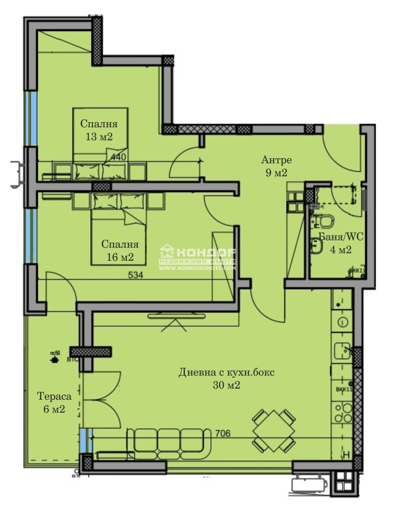 Продава 3-СТАЕН, гр. Пловдив, Христо Смирненски, снимка 2 - Апартаменти - 52328621