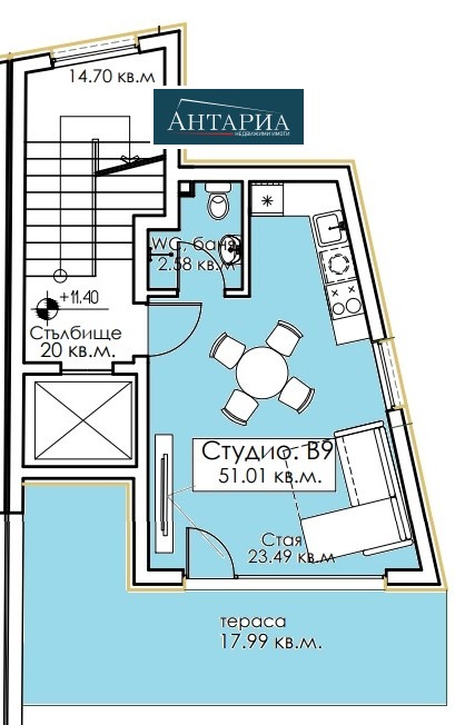 Продава 1-СТАЕН, гр. Созопол, област Бургас, снимка 6 - Апартаменти - 56221372