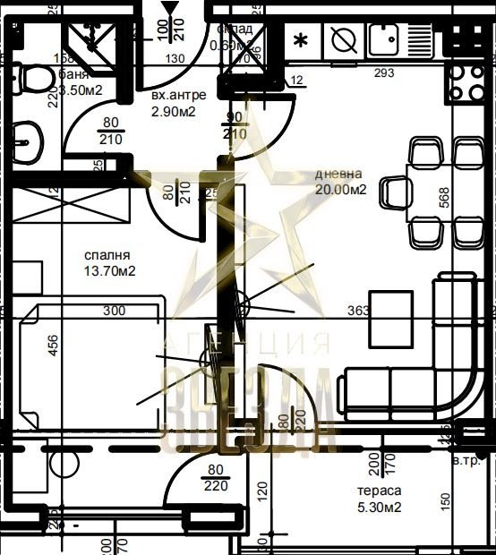 Продава  2-стаен, град Пловдив, Остромила • 66 400 EUR • ID 33643969 — holmes.bg - [1] 