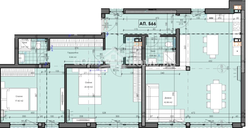 De vânzare  2 dormitoare Plovdiv , Gagarin , 109 mp | 29144554 - imagine [5]