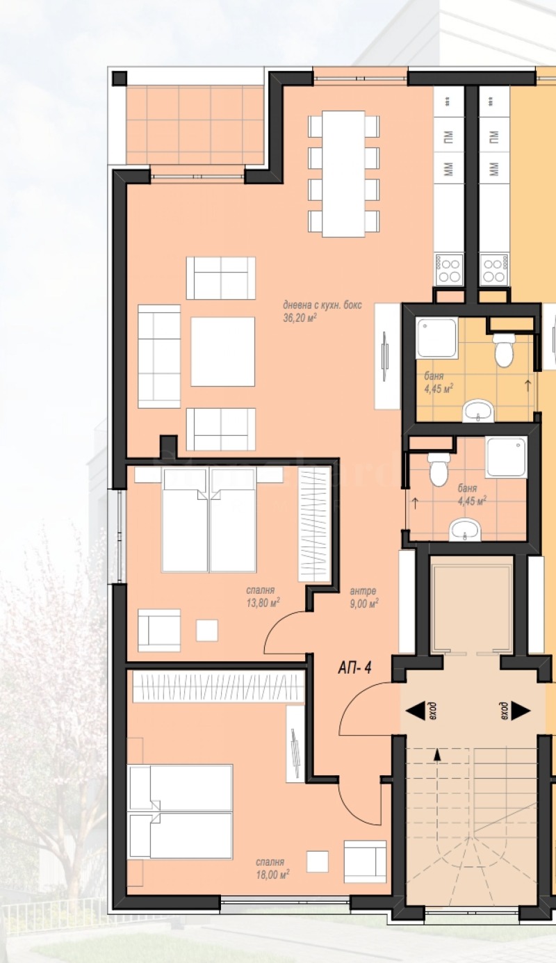 Na sprzedaż  2 sypialnie Sofia , Bojana , 113 mkw | 47540879 - obraz [4]