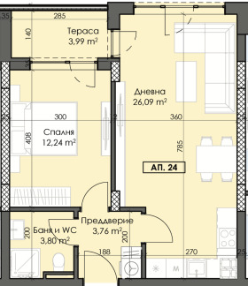 1 quarto Trakiia, Plovdiv 1