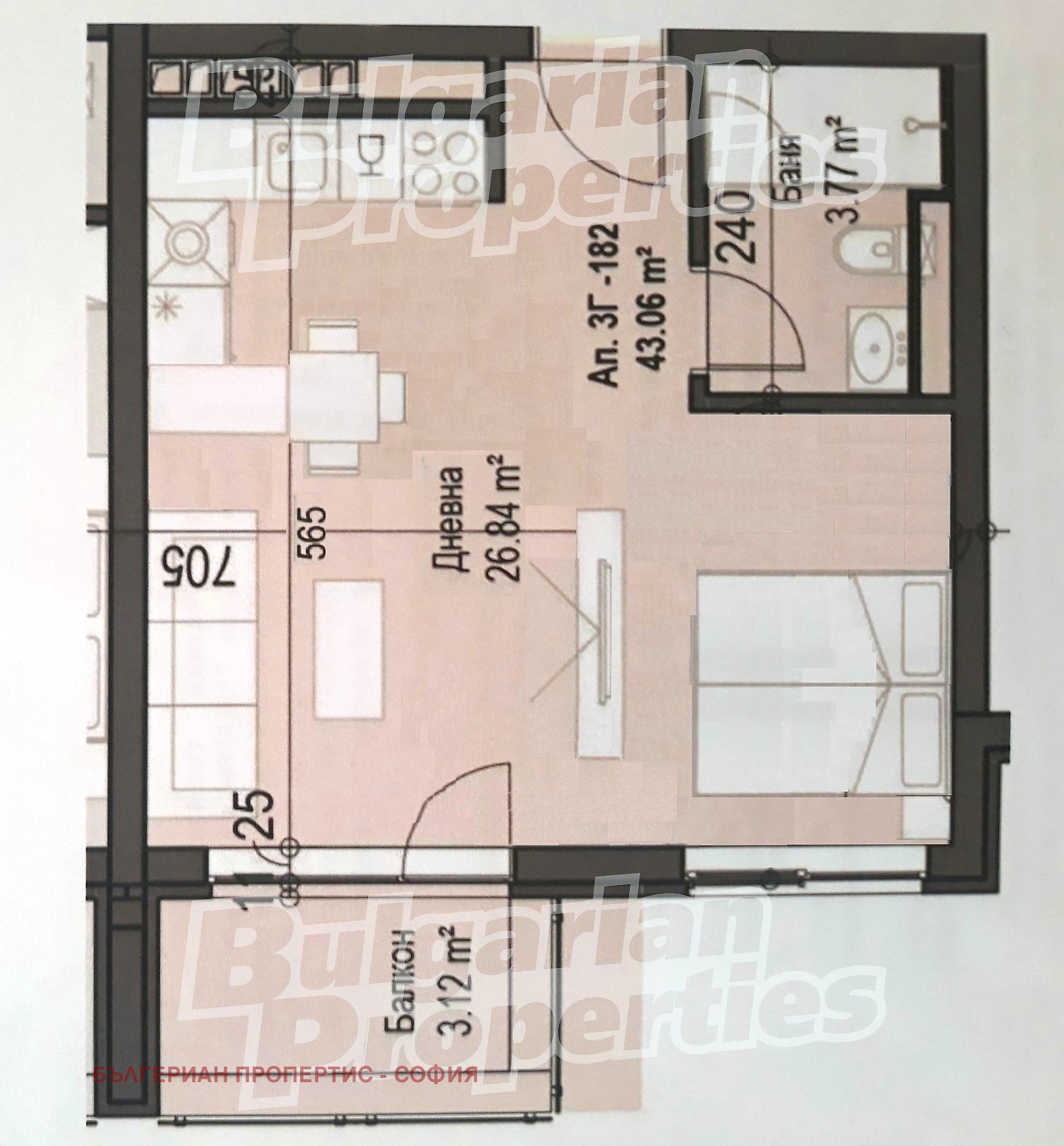 Продава 2-СТАЕН, гр. София, Банишора, снимка 7 - Апартаменти - 53676463
