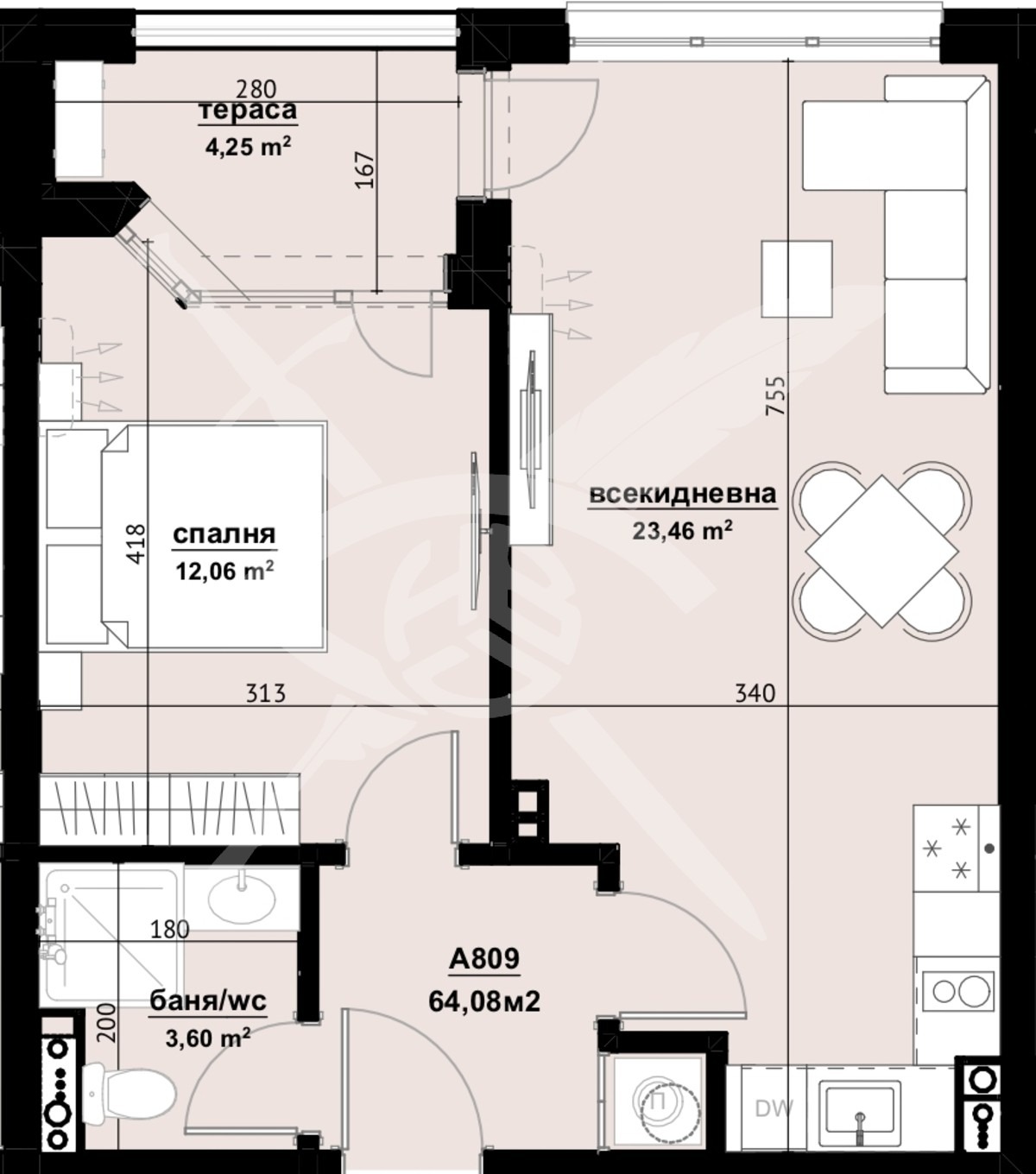 Продава 2-СТАЕН, гр. Бургас, област Бургас