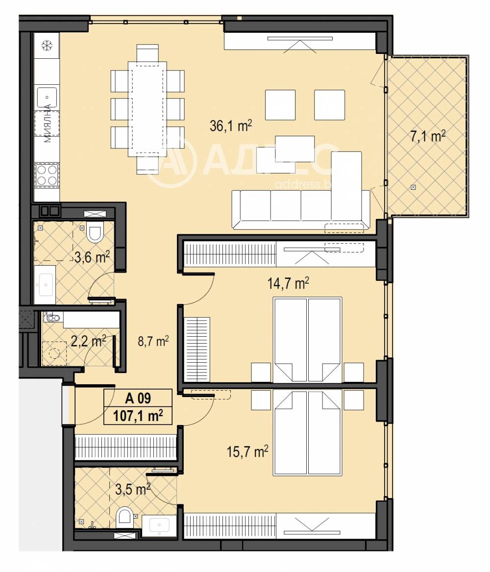 Продава 3-СТАЕН, гр. София, Бояна, снимка 4 - Апартаменти - 54143463