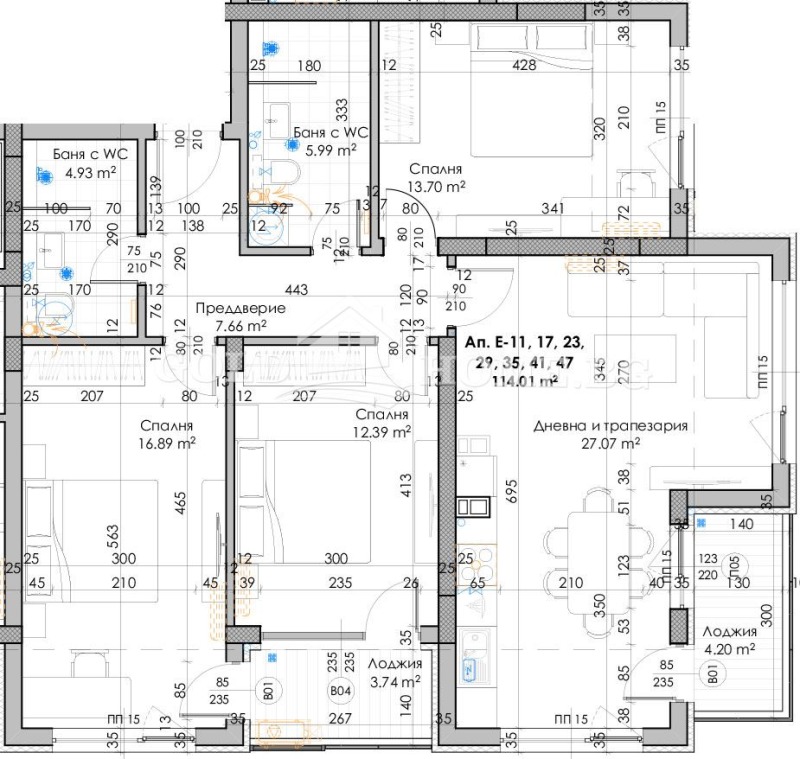 Продаја  3 спаваће собе Пловдив , Јyжен , 136 м2 | 99798457 - слика [2]