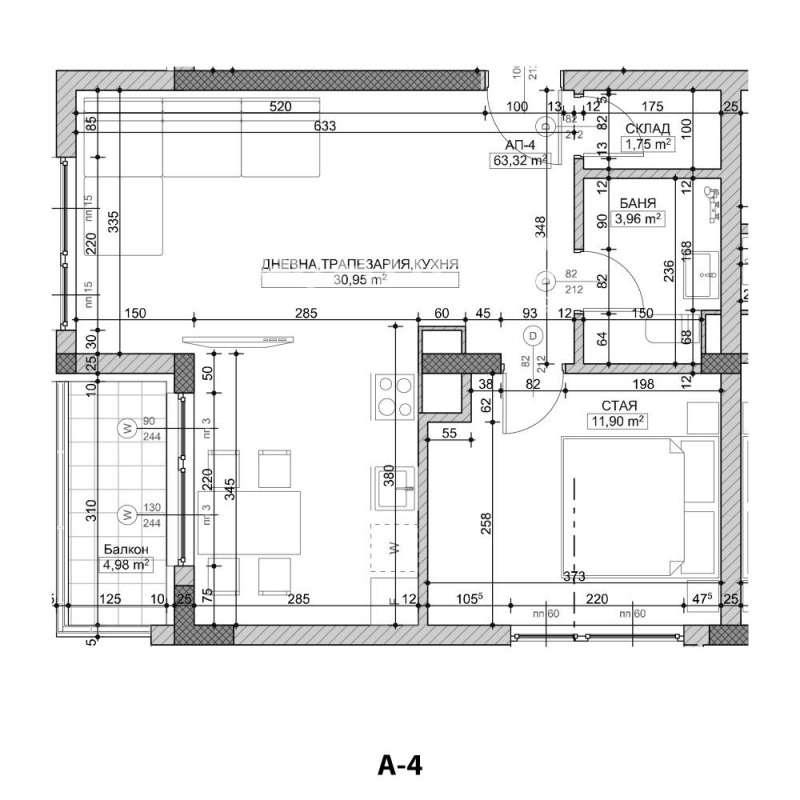 Zu verkaufen  1 Schlafzimmer Sofia , w.z.Amerikanski kolesch , 87 qm | 59588735 - Bild [4]