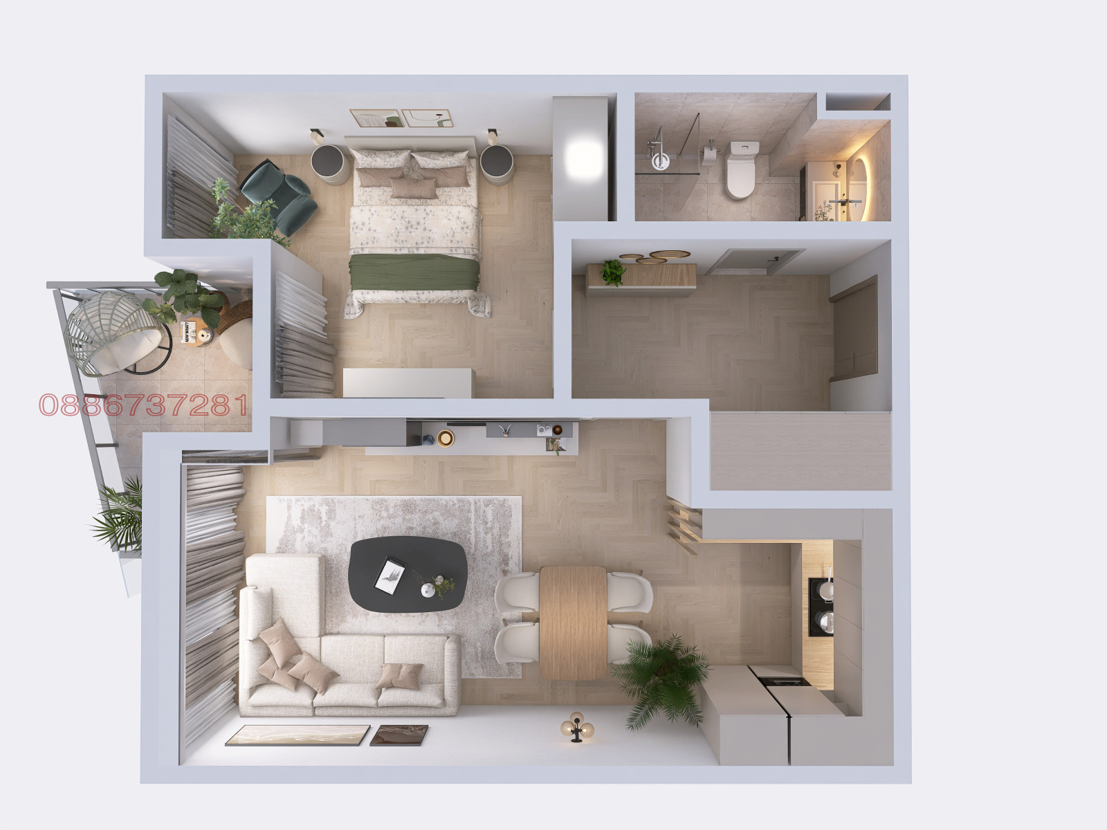 Продава 2-СТАЕН, гр. София, Левски В, снимка 3 - Апартаменти - 56210904