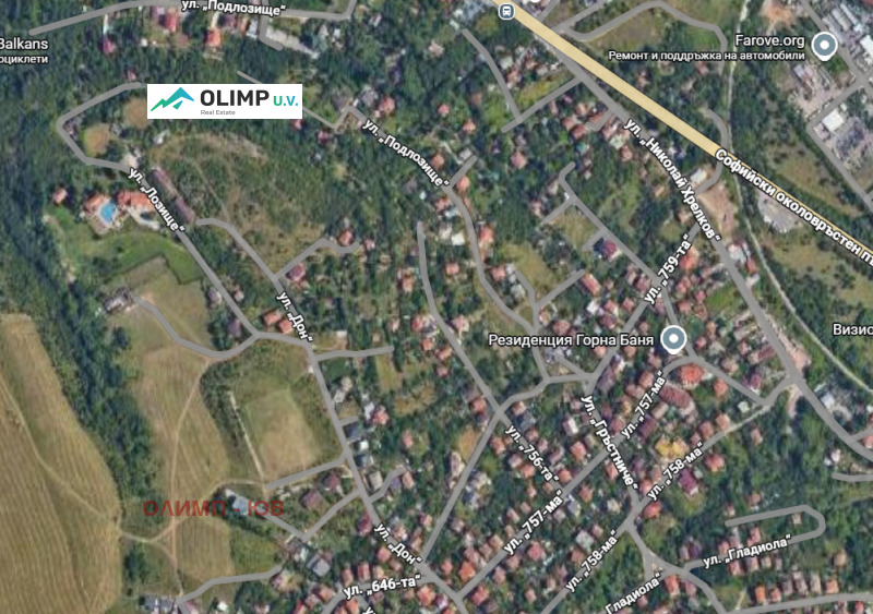 Продава ПАРЦЕЛ, гр. София, Горна баня