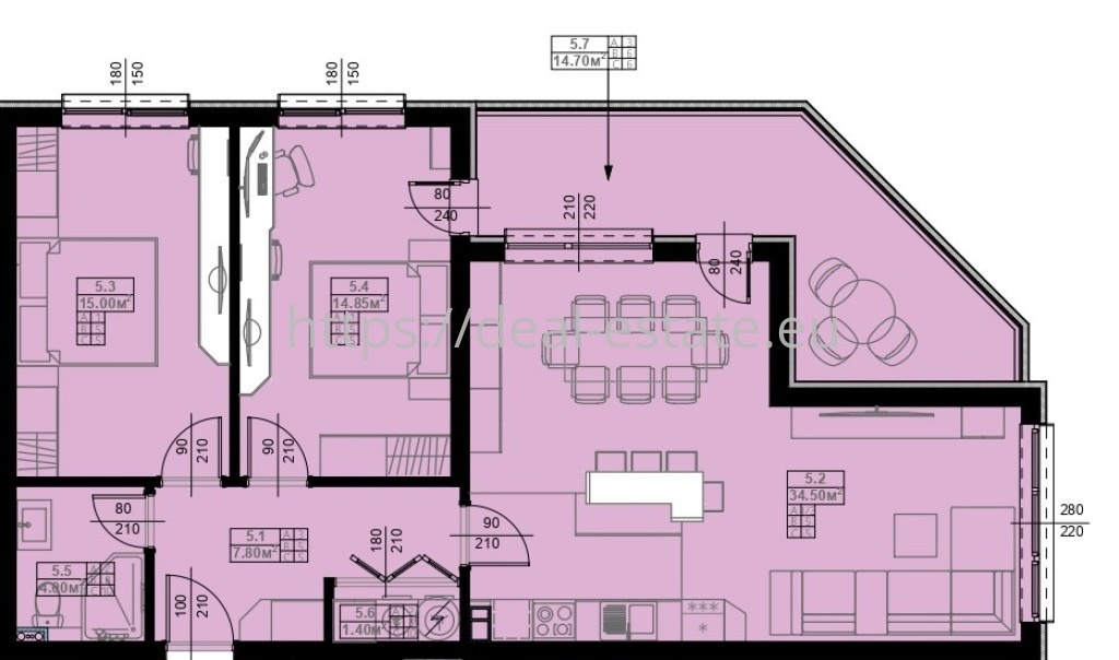 Продава 3-СТАЕН, гр. Благоевград, Широк център