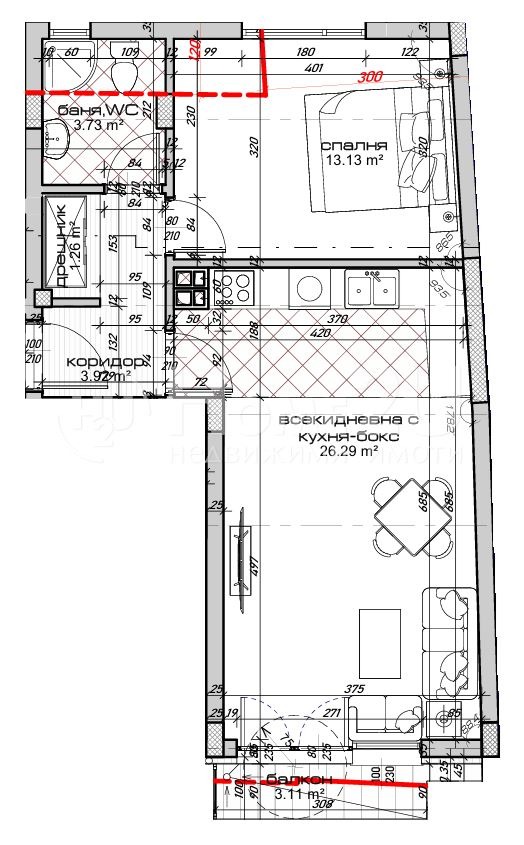 Продается  1 спальня Варна , Колхозен пазар , 77 кв.м | 75251855 - изображение [4]