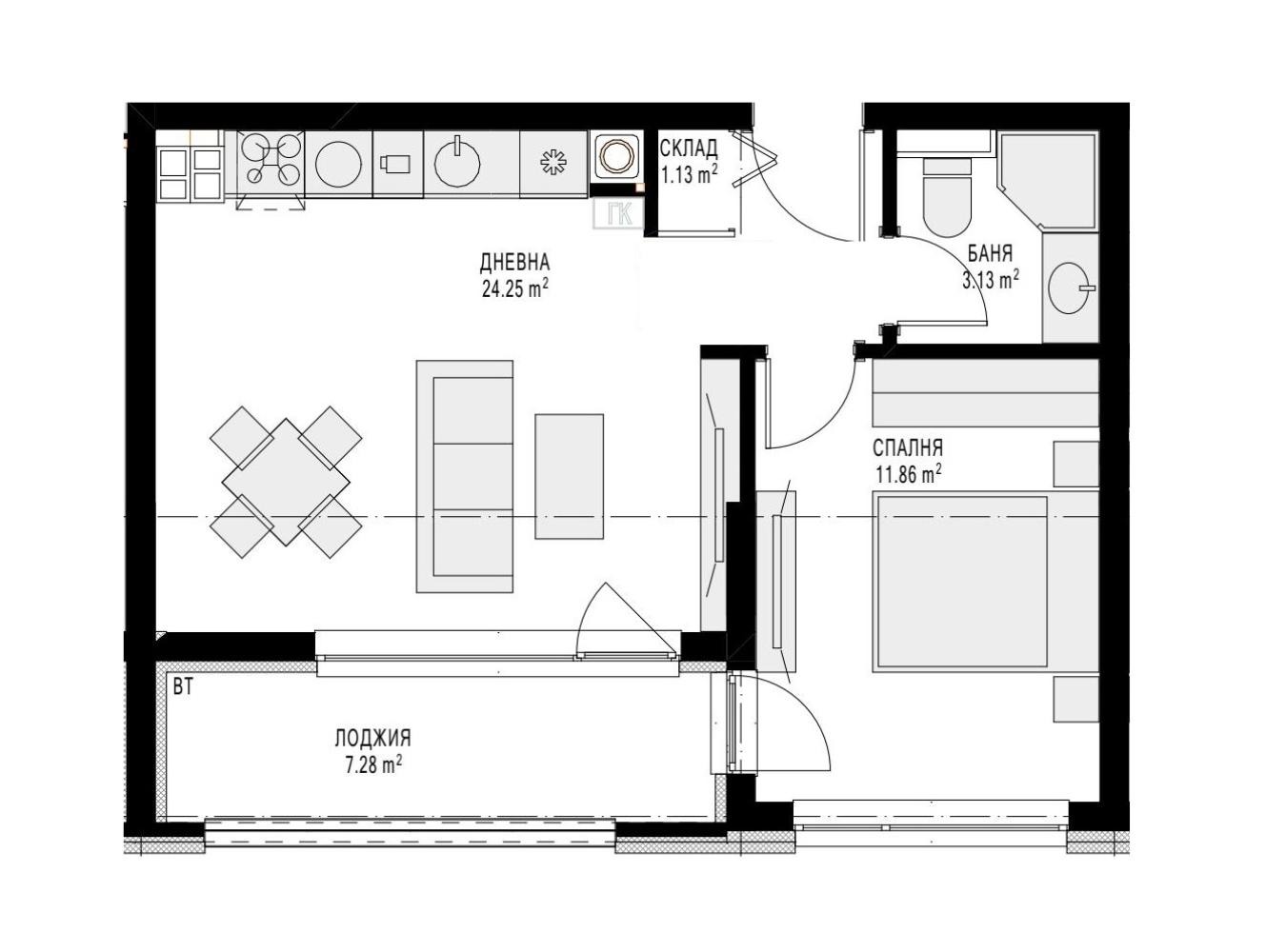 Продава 2-СТАЕН, гр. Варна, Левски 1, снимка 3 - Апартаменти - 55184440