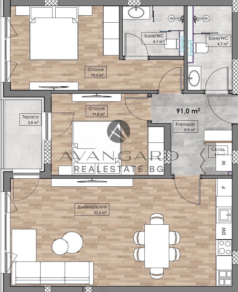 Продава 3-СТАЕН, гр. Пловдив, Кършияка, снимка 7 - Апартаменти - 54256040