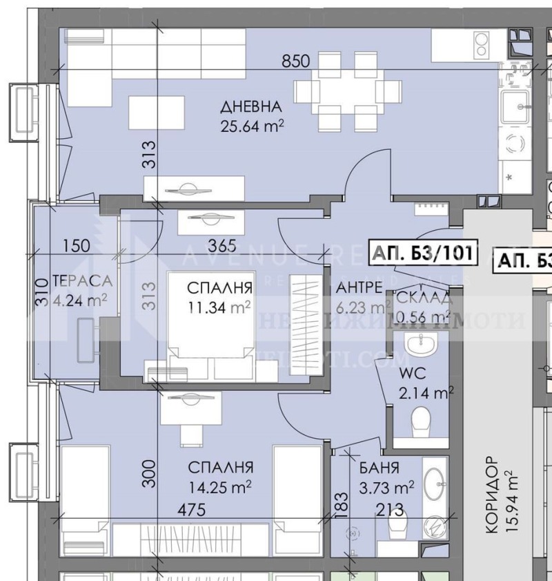 For Sale  2 bedroom Burgas , Meden rudnik - zona B , 91 sq.m | 56797899