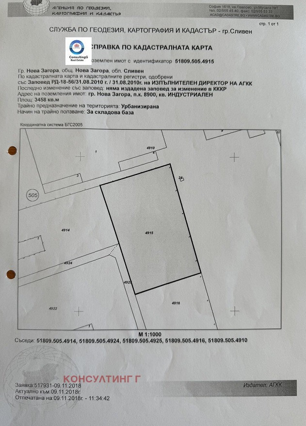 Продава ПАРЦЕЛ, гр. Нова Загора, област Сливен, снимка 1 - Парцели - 46835463