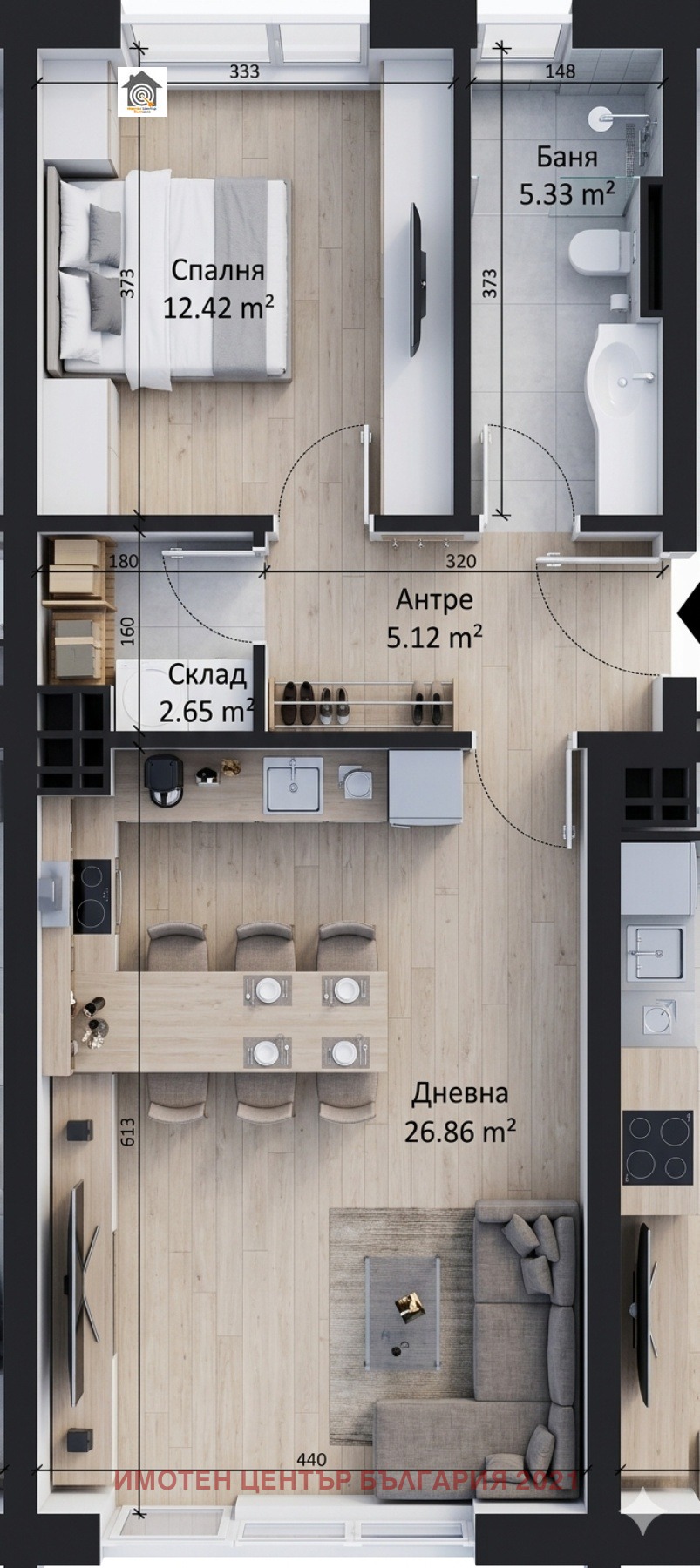 Продава 2-СТАЕН, гр. София, Малинова долина, снимка 4 - Апартаменти - 54615441