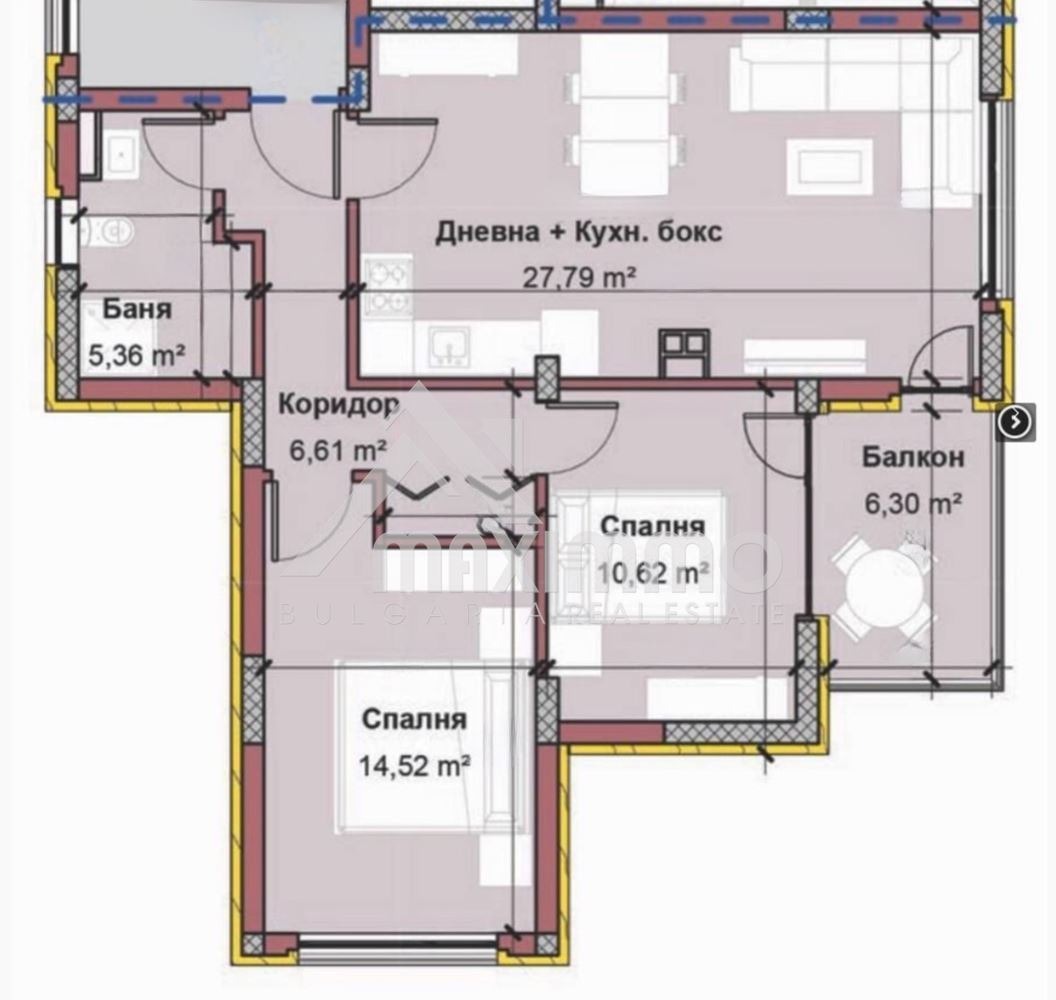 Продава 3-СТАЕН, гр. Варна, Виница, снимка 14 - Апартаменти - 53897015