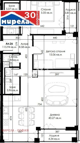 2 quartos Ovtcha kupel 2, Sofia 1