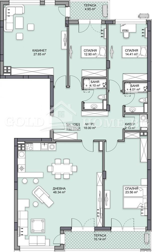 Продава  Многостаен град Пловдив , Гагарин , 228 кв.м | 59247117 - изображение [2]