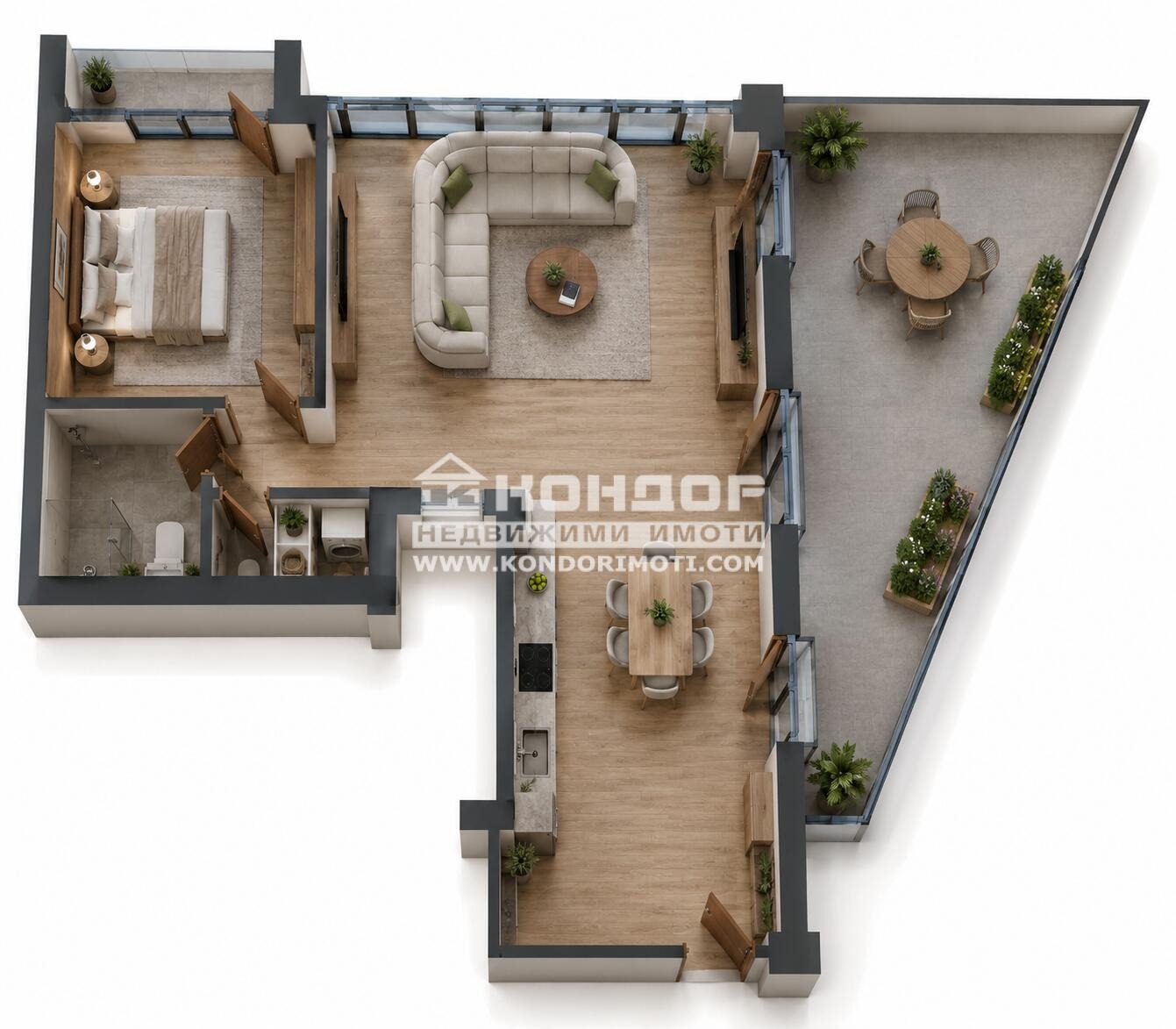 Продава 2-СТАЕН, гр. Пловдив, Център, снимка 3 - Апартаменти - 54617060