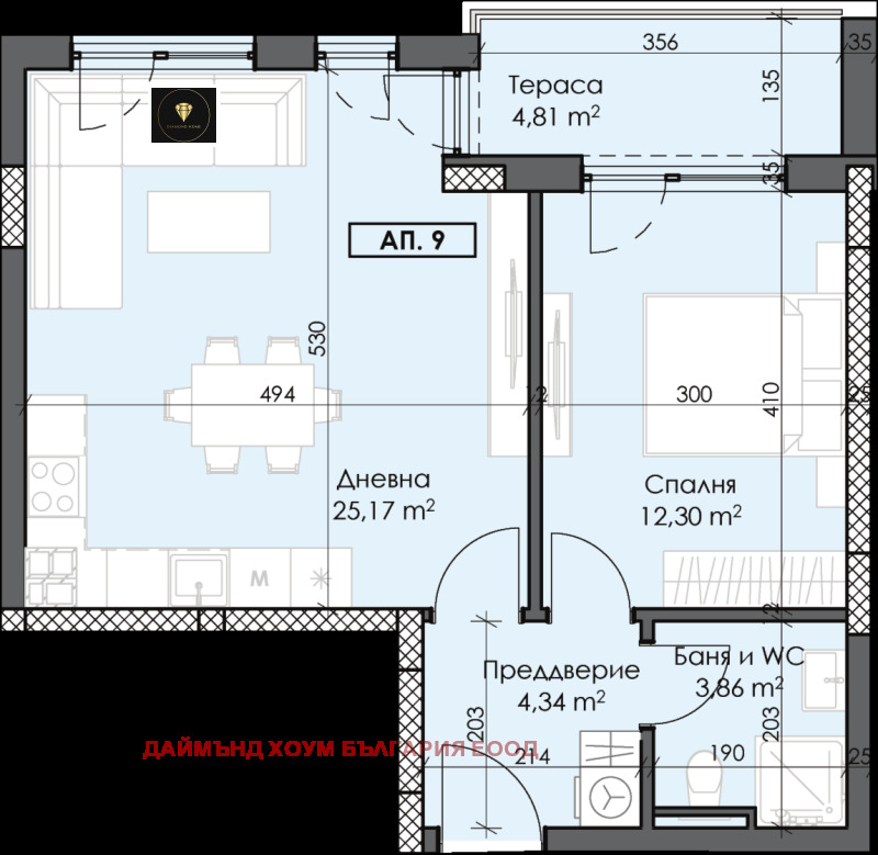 Zu verkaufen  1 Schlafzimmer Plowdiw , Trakija , 72 qm | 70588843 - Bild [2]