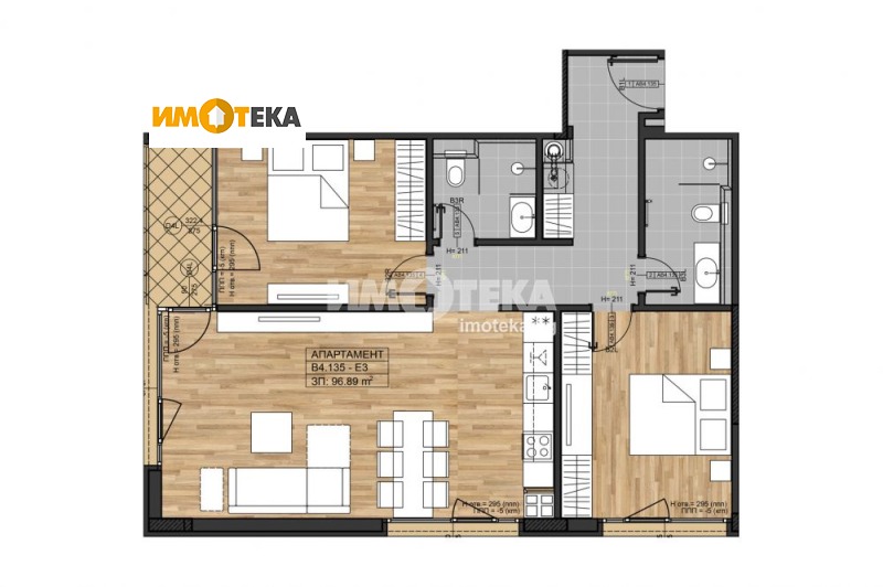 En venta  2 dormitorios Sofia , Boyana , 121 metros cuadrados | 53699065 - imagen [2]