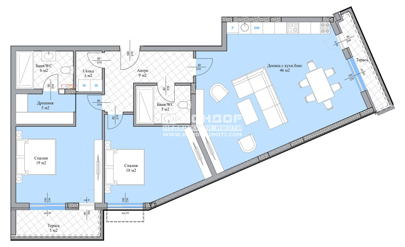 Na sprzedaż  2 sypialnie Plowdiw , Ostromila , 153 mkw | 35167662 - obraz [3]