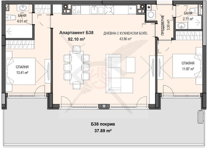 En venta  2 dormitorios Sofia , Krastova vada , 144 metros cuadrados | 59562402