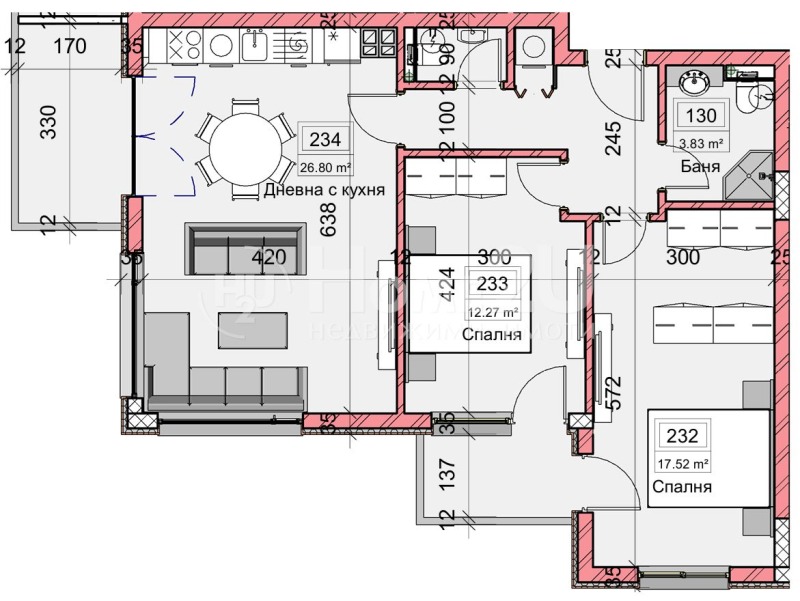 Zu verkaufen  2 Schlafzimmer Warna , Kajsiewa gradina , 104 qm | 95141846 - Bild [4]