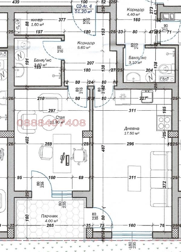 Продава 2-СТАЕН, гр. Варна, м-т Пчелина, снимка 3 - Апартаменти - 55843667