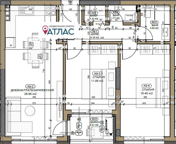 Продава  3-стаен град София , Витоша , 97 кв.м | 17041208 - изображение [5]