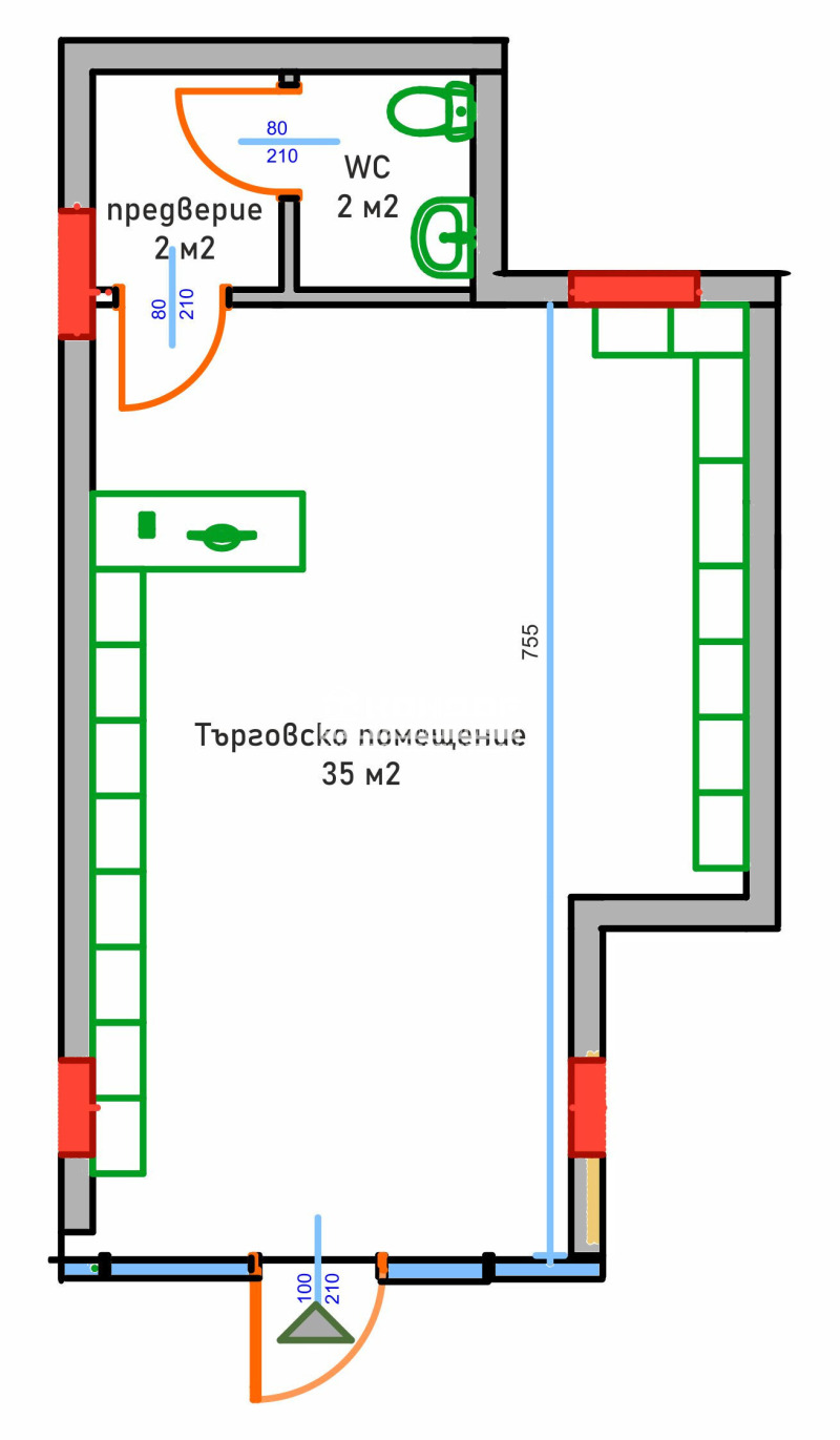 Продава МАГАЗИН, гр. Пловдив, Кършияка, снимка 4 - Магазини - 52707809