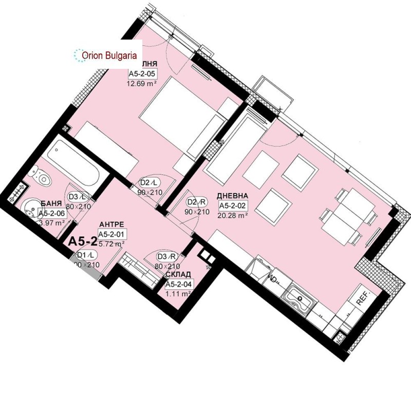 En venta  1 dormitorio Sofia , Studentski grad , 68 metros cuadrados | 22708625 - imagen [2]