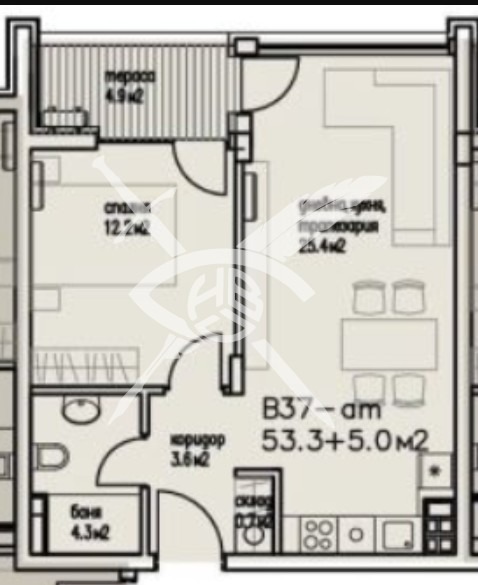 Продава 2-СТАЕН, гр. Бургас, Сарафово, снимка 2 - Aпартаменти - 48364043