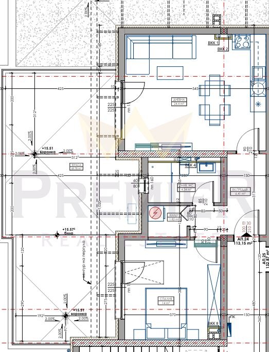 In vendita  1 camera da letto Varna , Vladislav Varnenchik 1 , 132 mq | 47660580