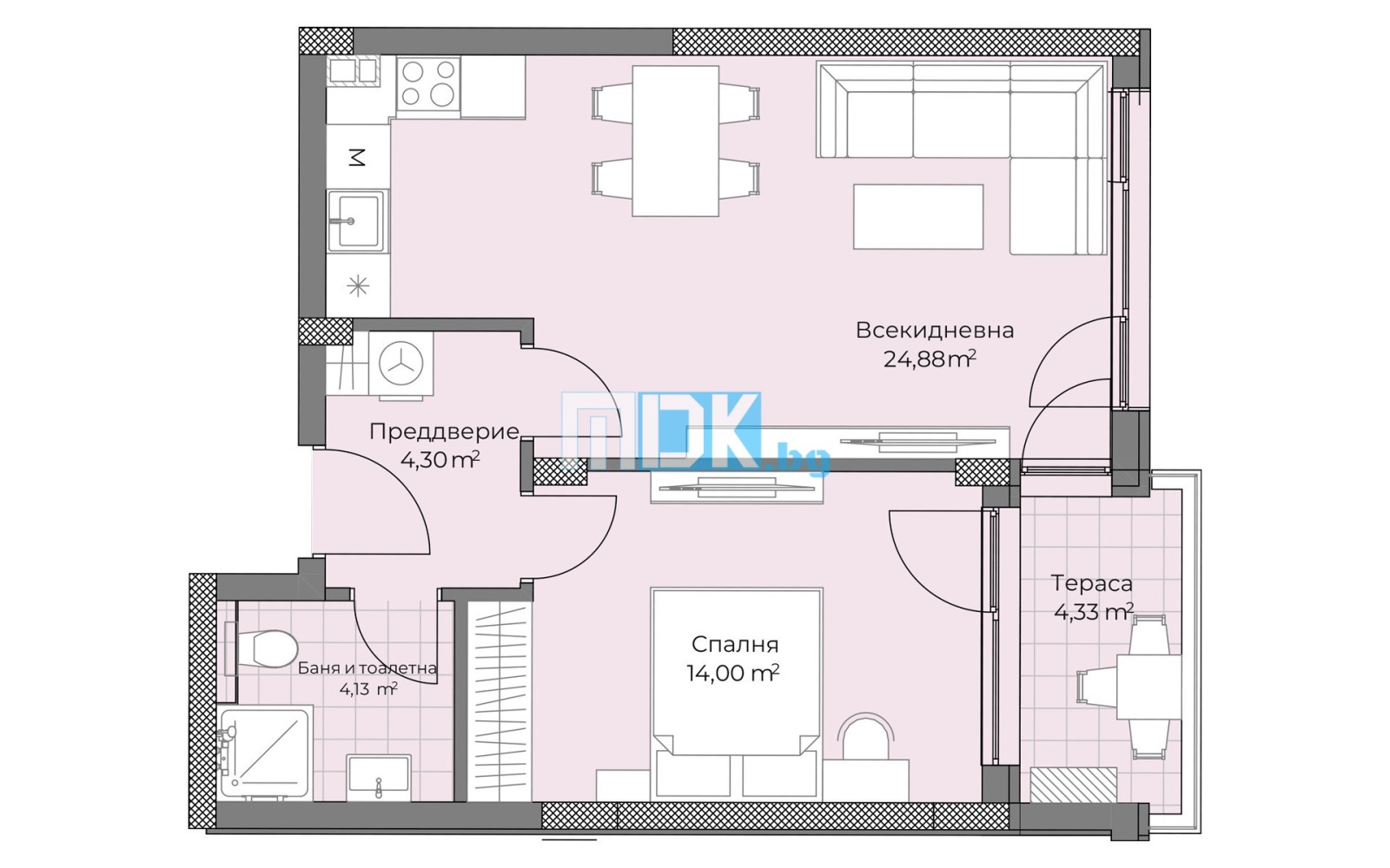 Продава 2-СТАЕН, гр. Пловдив, Остромила, снимка 2 - Апартаменти - 53902844