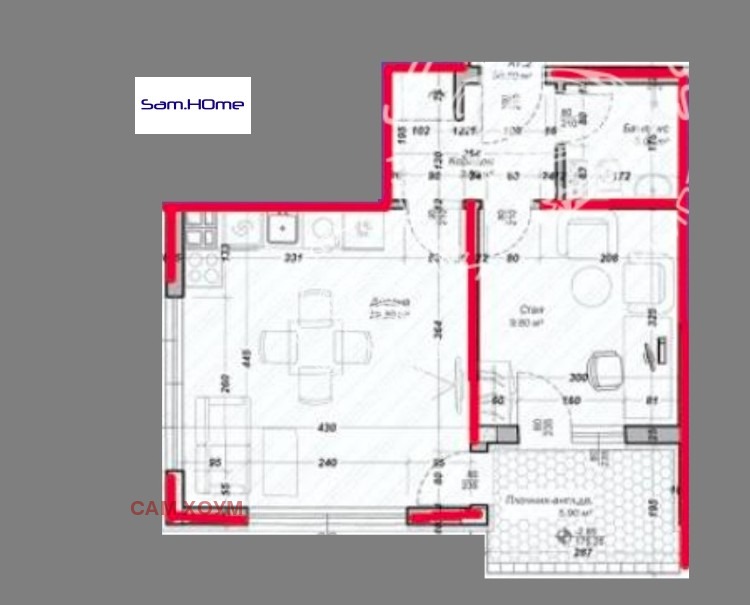 Продается  1 спальня Варна , Възраждане 3 , 58 кв.м | 92065604 - изображение [5]