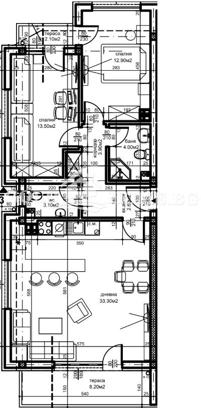 Продава 3-СТАЕН, гр. Пловдив, Беломорски, снимка 8 - Aпартаменти - 49287506