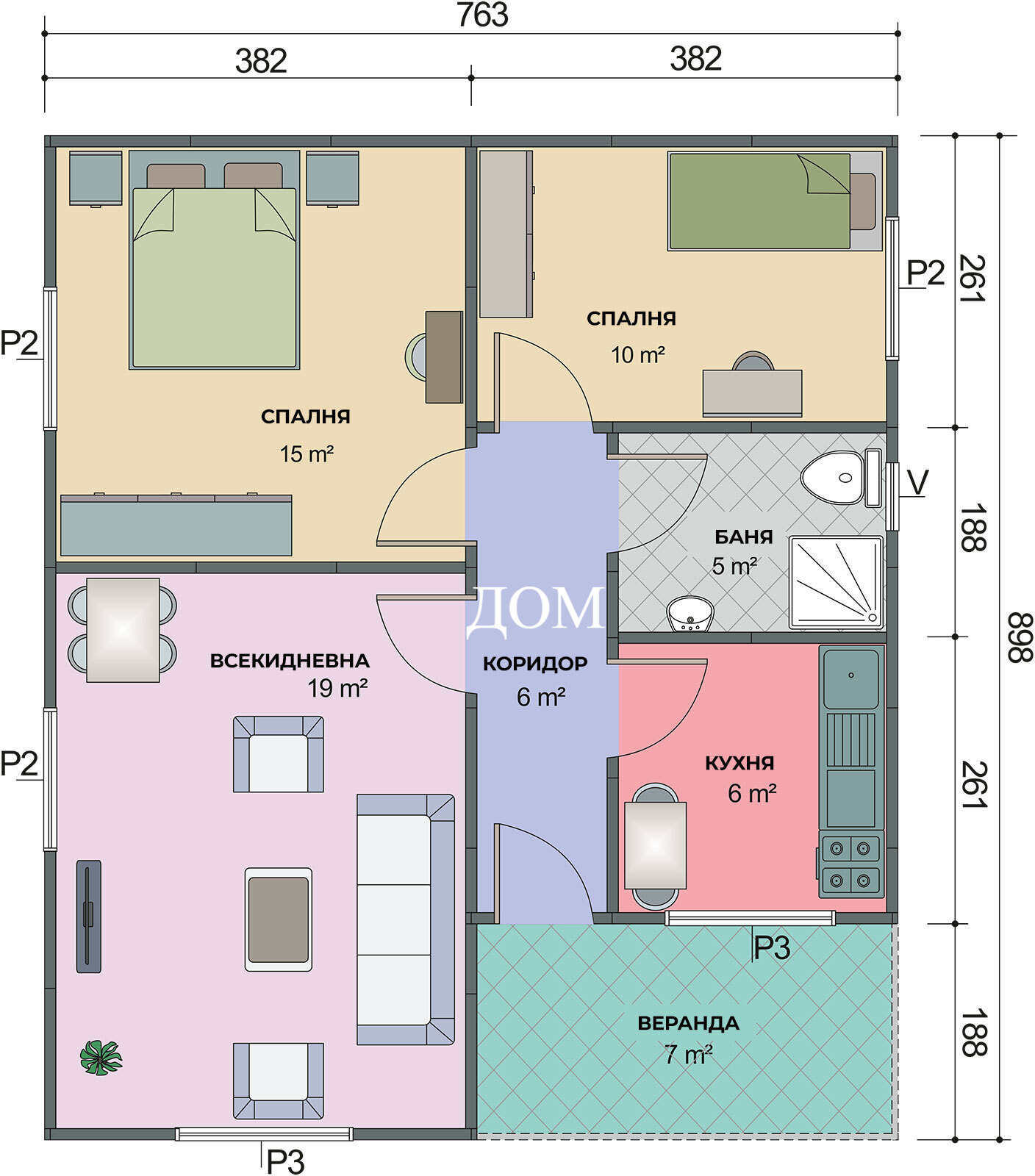 Продава КЪЩА, гр. Шумен, Център, снимка 2 - Къщи - 51299362